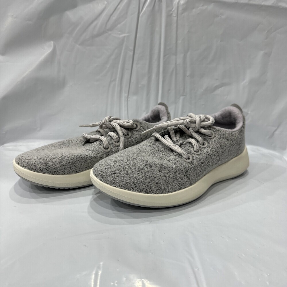 Allbirds Wool Runner Mizzles Women's Size US 7 Light Gray Walking Shoes EBS1207